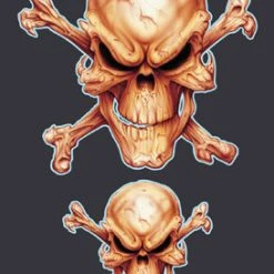 Lethal Threat Designs Lethal Threat Mr. Bones Mini Decal