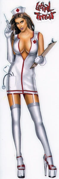 Lethal Threat Designs Lethal Threat Naughty Nurse Decal