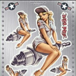 Lethal Threat Designs Lethal Threat Nose Art Spark Plug Pin-up Girl Decal