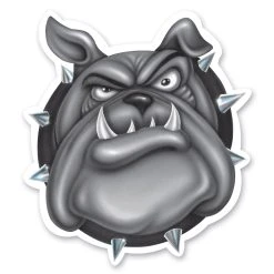 Lethal Threat Designs Lethal Threat Rude & Crude Bulldog Airbrushed Mini Decal