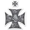 Lethal Threat Designs Lethal Threat Rude & Crude Iron Cross Mini Decal