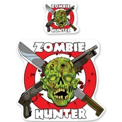 Lethal Threat Designs Lethal Threat Rude & Crude Zombie Hunter Mini Decal