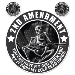 Lethal Threat Designs Lethal Threat 2nd Amendment Skeleton Decal