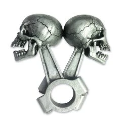 Lethal Threat Designs Lethal Threat Piston Skull 3-D Emblem