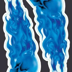 Lethal Threat Designs Lethal Threat Blue Skulls Mini Decal Set