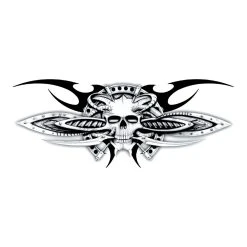 Lethal Threat Designs Lethal Threat Bio-Mechanic Skull Decal