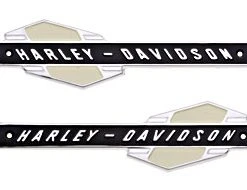 V-Twin Manufacturing Emblem Set With Silver Lettering