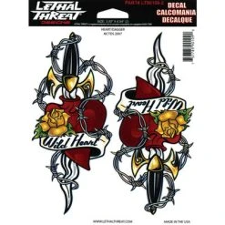 Lethal Threat Designs Lethal Threat Heart/Dagger Decal