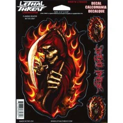 Lethal Threat Designs Lethal Threat Flaming Reaper Decal