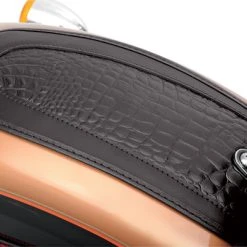 Drag Specialties Fender Skin With Embossed Gator Leather Center
