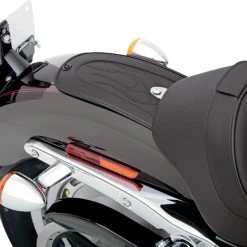 Drag Specialties Fender Skin With Flame Stitch Automotive-Grade Vinyl Center