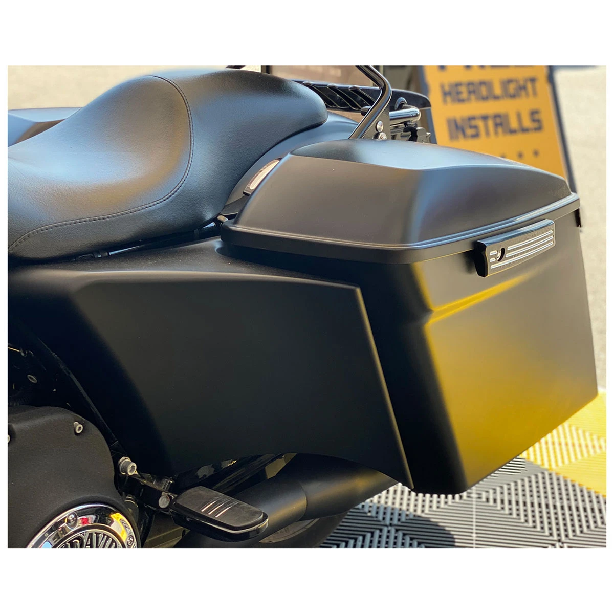 HogWorkz Denim Black Scoop Daddy Stretched Side Covers - Image 4