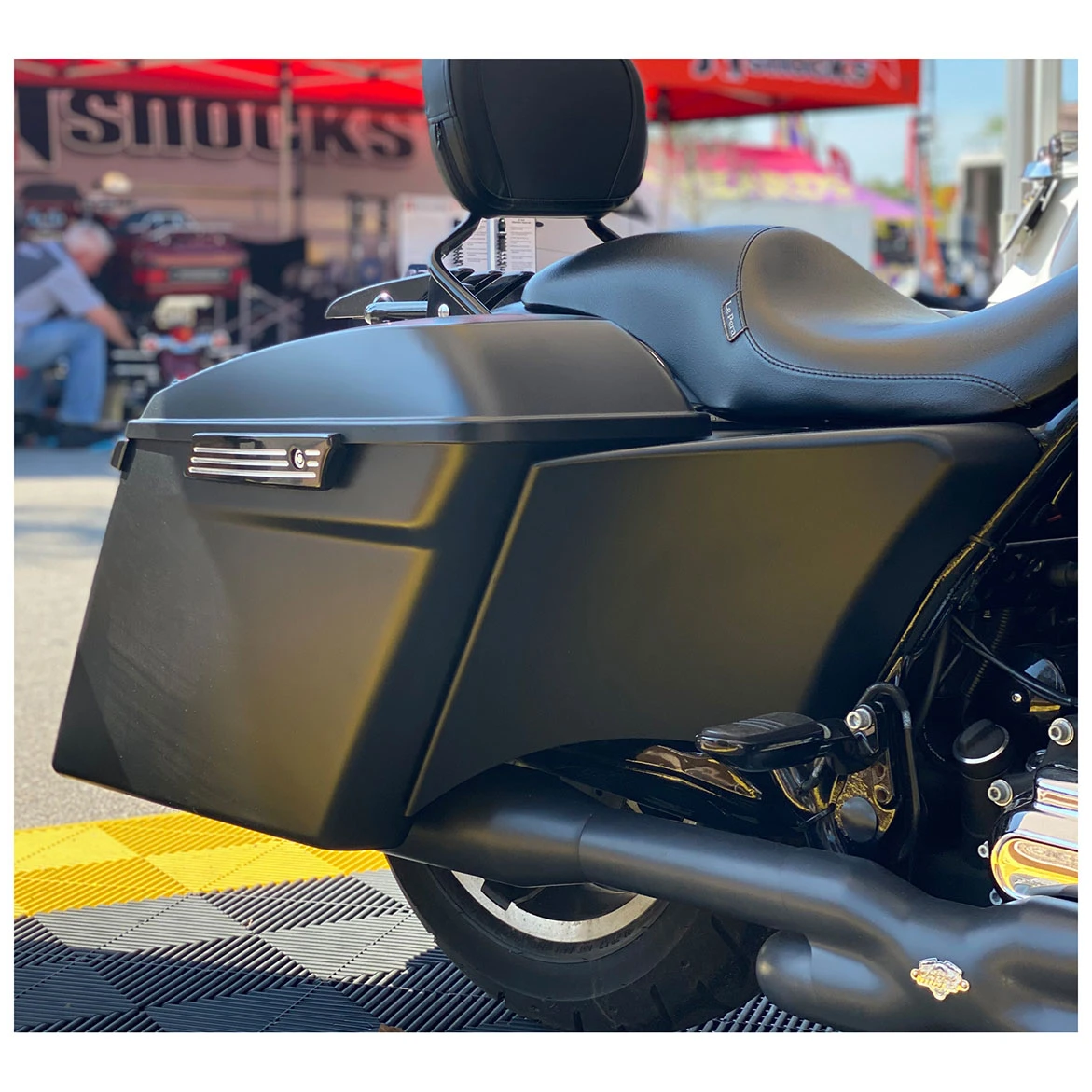 HogWorkz Denim Black Scoop Daddy Stretched Side Covers - Image 5