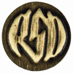 Roland Sands Design Brass Badge Kit With Logo