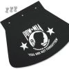 DRAG Specialties Large Mud Flap With POW-MIA Design