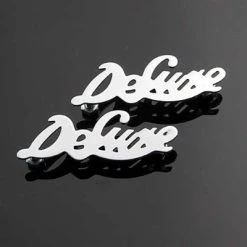 V-Twin Manufacturing Deluxe Nickel Plated Fender Emblem