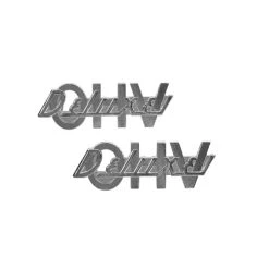 V-Twin Manufacturing OHV Deluxe Nickel Plated Fender Emblem