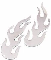 J&P Cycles Chrome Flame Accents